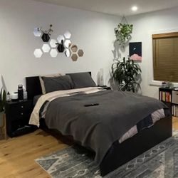 Queen Bed frame + Mattress 