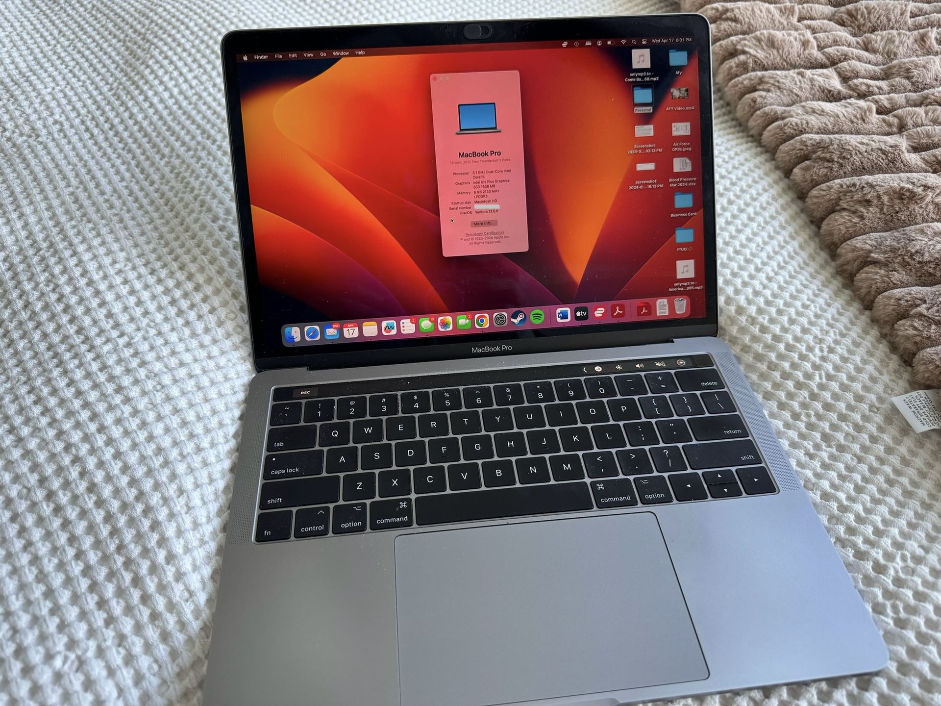 13” MacBook Pro W/ Touch Bar