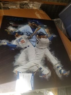 Dodgers Justin turner edit autograph photo