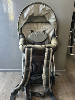 Chicco gray hiking backpack baby carrier