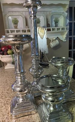 Pottery Barn Candle Holders (4)