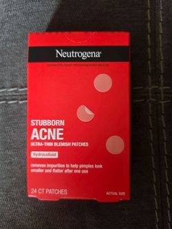 Neutrogena Stubborn Acne Pimple Patches, Hydrocolloid Patches Acne Treatment, 24 Count