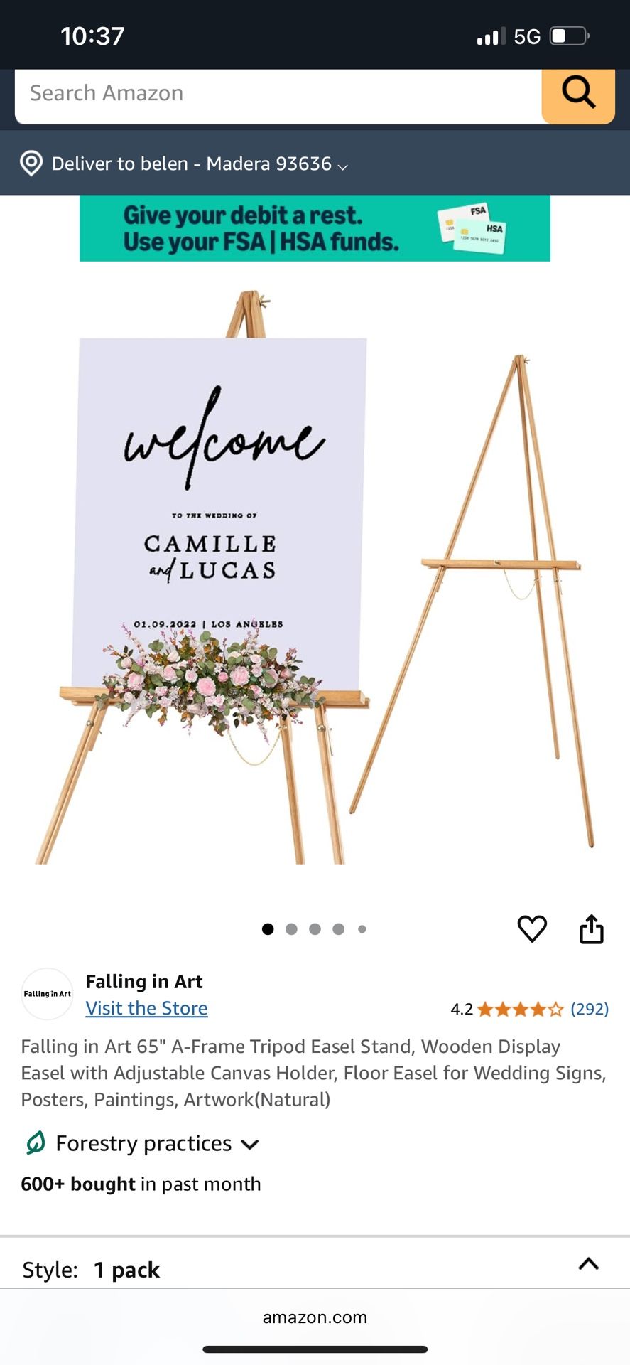Wood Easel