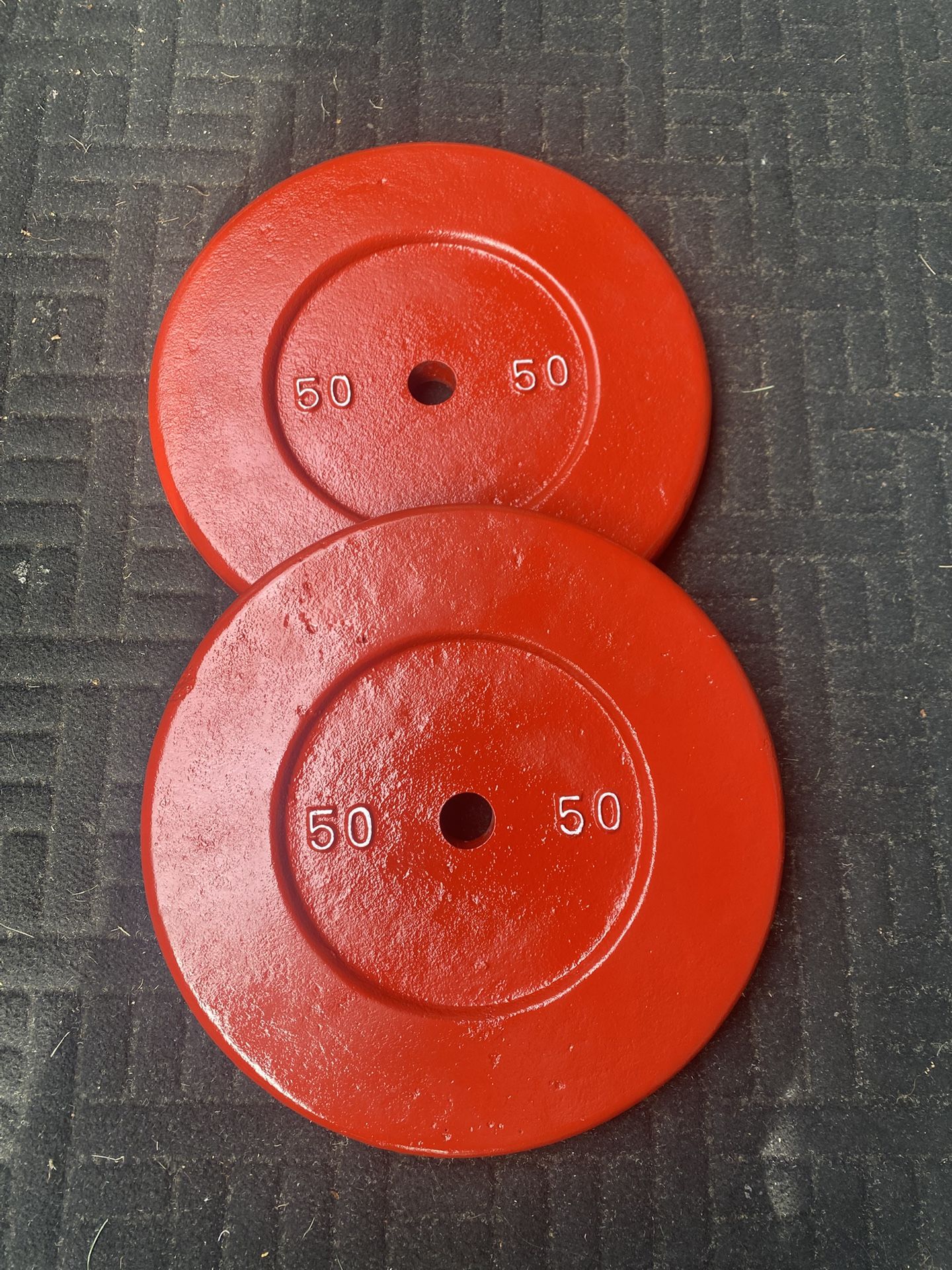 Pair Of 50 LB Standard Weights 1” Hole