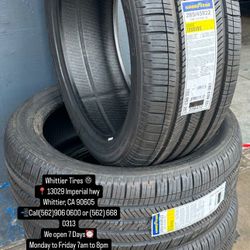 SET OF NEW TIRES, 285/45R22 GOODYEAR EAGLE TOURING, INCLUDING MOUNTING AND BALANCING. ASK ME FOR ANY SIZE OR BRAND, LLANTAS NUEVAS