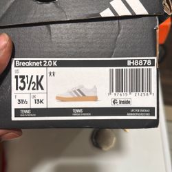 Kids Adidas Breaknet 2.0 K Size 13 1/2