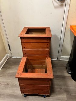 Wooden Planter Boxes Set of 2