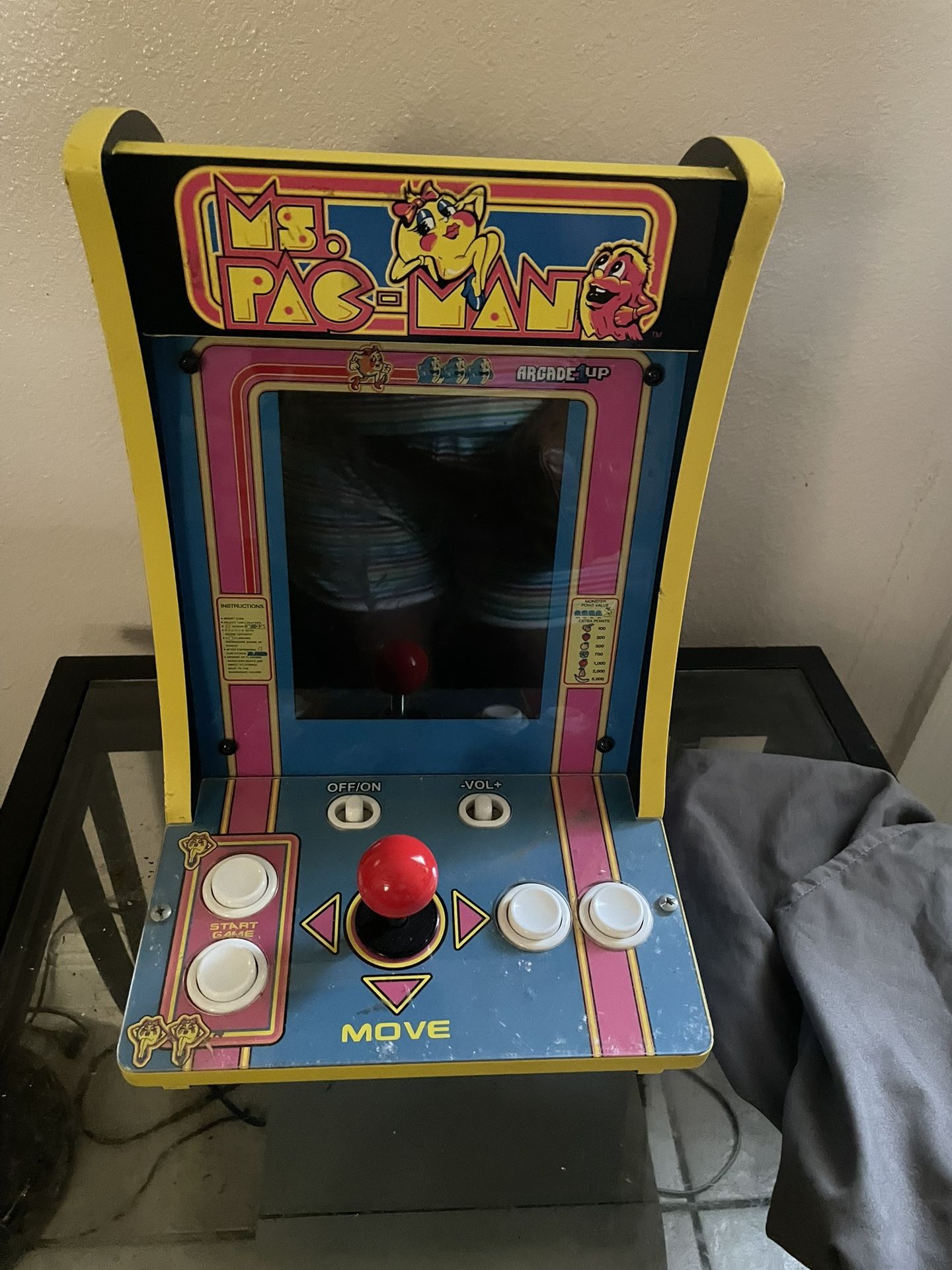 Ms Pac-Man Tabletop Video Game
