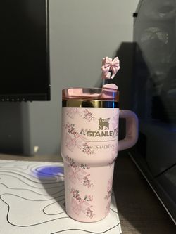 Stanley x Love Shack Fancy Tumbler 20oz Rosa Beaux Pink Holiday Quencher