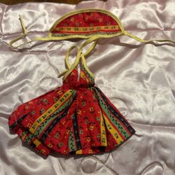 Ideal Toys Dress And Bonnet  Vintage 