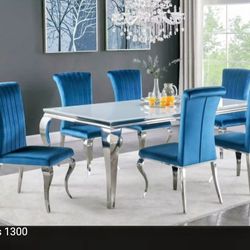 Glass rectangular Dinning table - $400