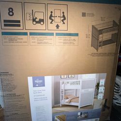 Twin over twin wood bunk bed