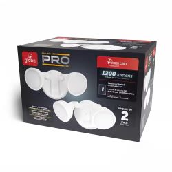 100-Watt Equivalent 1200-Lumen Outdoor Exterior White Switch Activated 2-Head Integrated LED