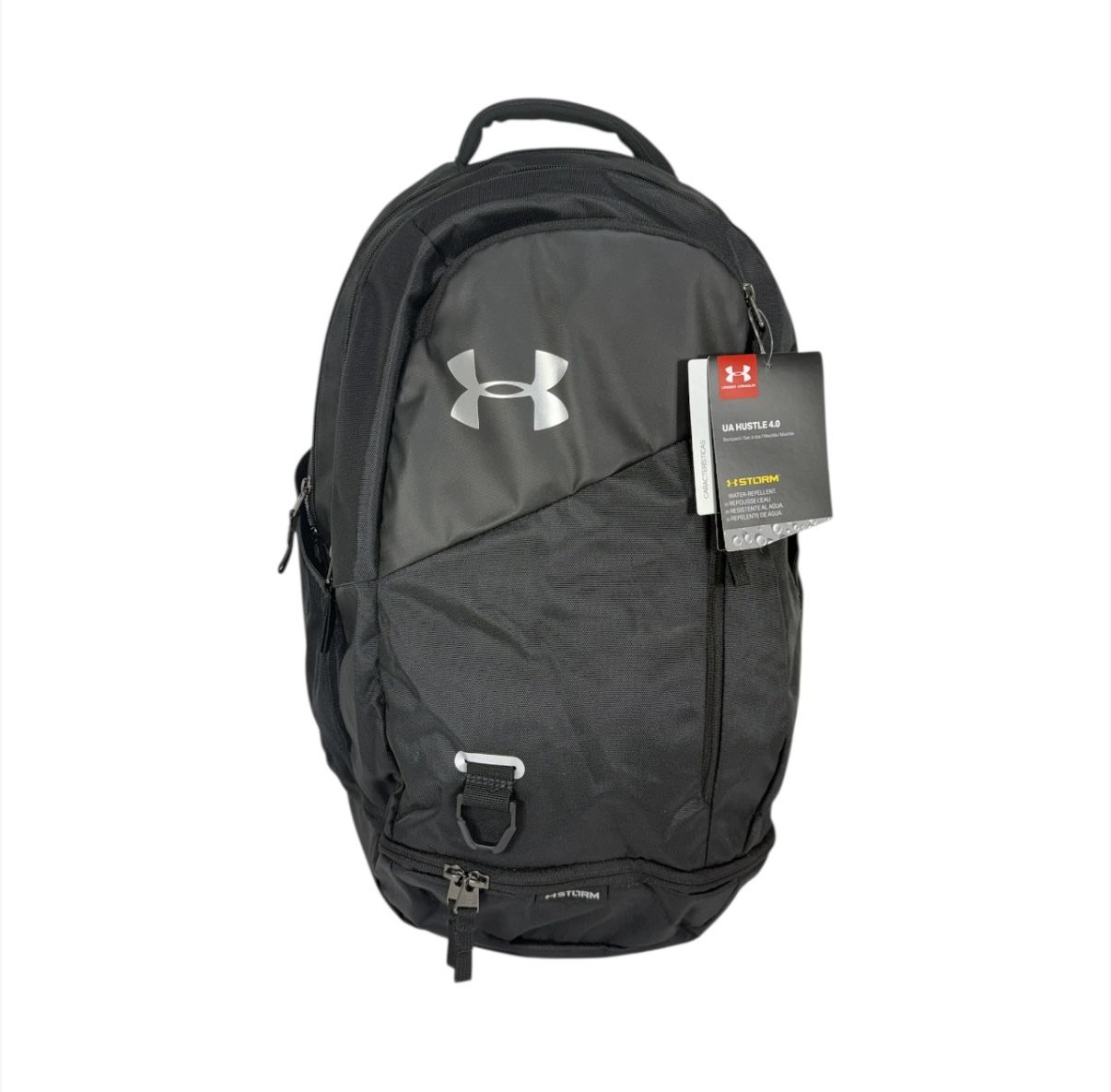 Under Armour Storm UA Hustle 4.0 Unisex Backpack Black/Silver Laptop School