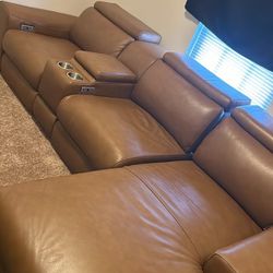 Leather Sectional 