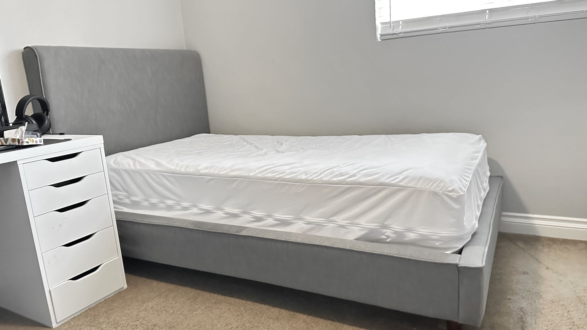 Twin Bed Frame (gray)