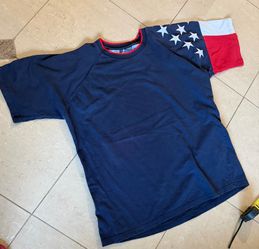 Rock Point Red Patriotic American Flag Freedom T Shirt Mens Size 2XL  Some Fade when in pics