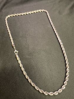 14K Plated White Rope Chain