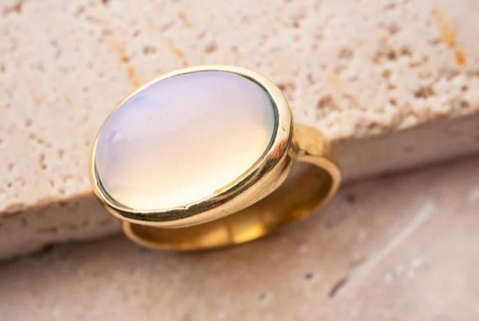 Opal Ring with Oval Stone