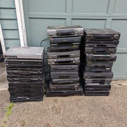 VHS and DVD combo Players JVC Panasonic 