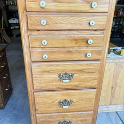 Solid Wood Dresser With Mirror