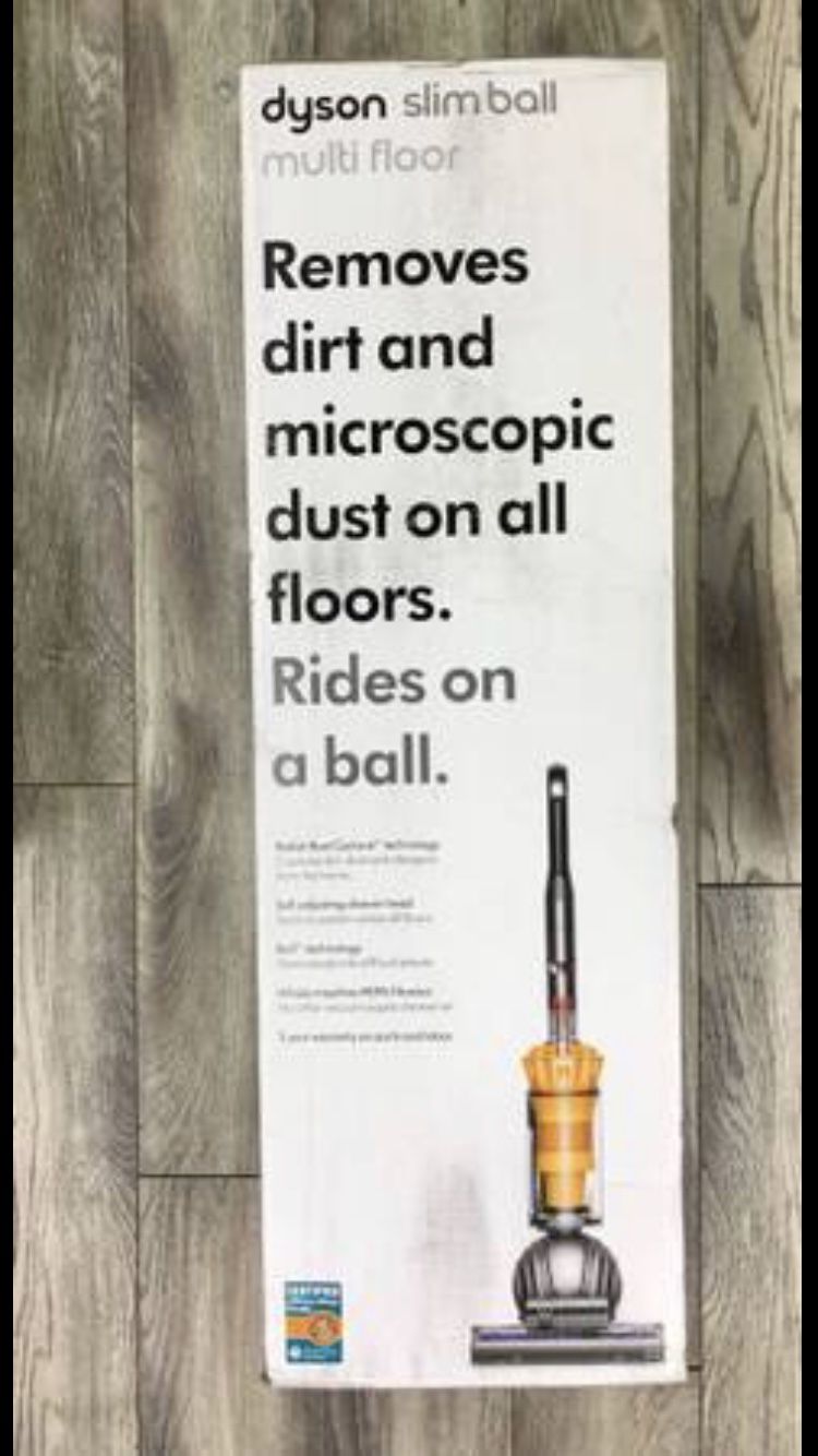 Dyson - Ball MultiFloor Bagless Upright Vacuum - Iron/Yellow Model:206900-01