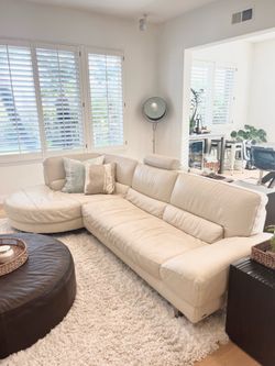 White Leather Couch
