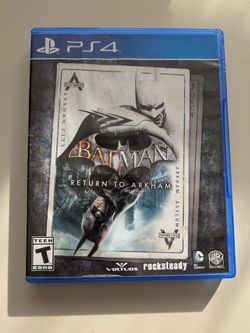 PS4 Batman Return To Games