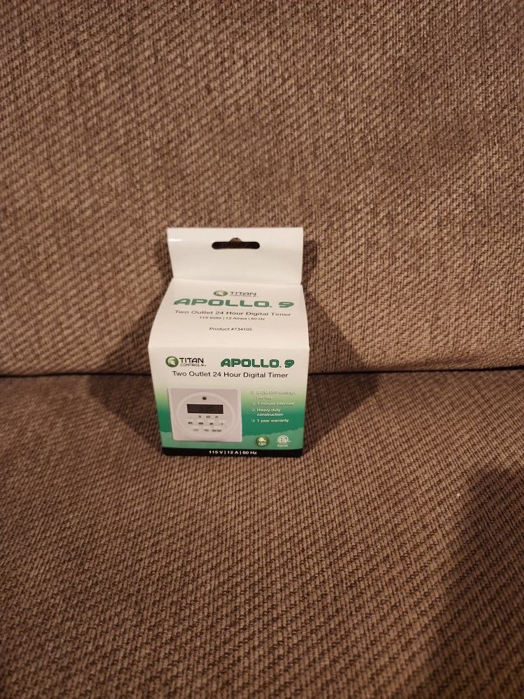 Titian Apollo 9 Two Outlet 24hr Digital Timer
