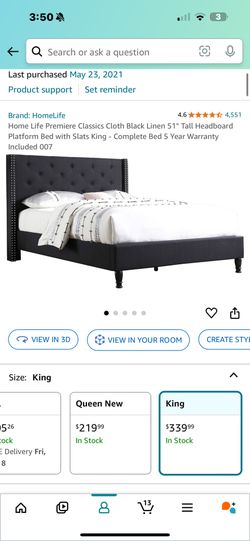 King Bed Frame For Sale