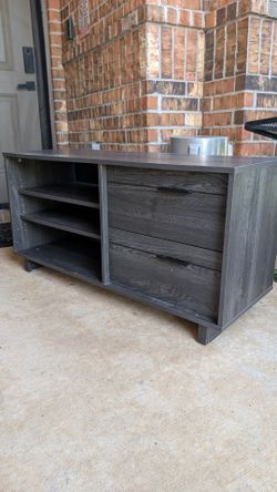 TV stand /46.3" L × 16.5" W × 23.2" H/ Dark Gray