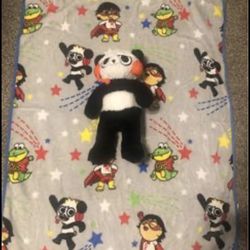 Ryan’s World Stuffed Animal and blanket 