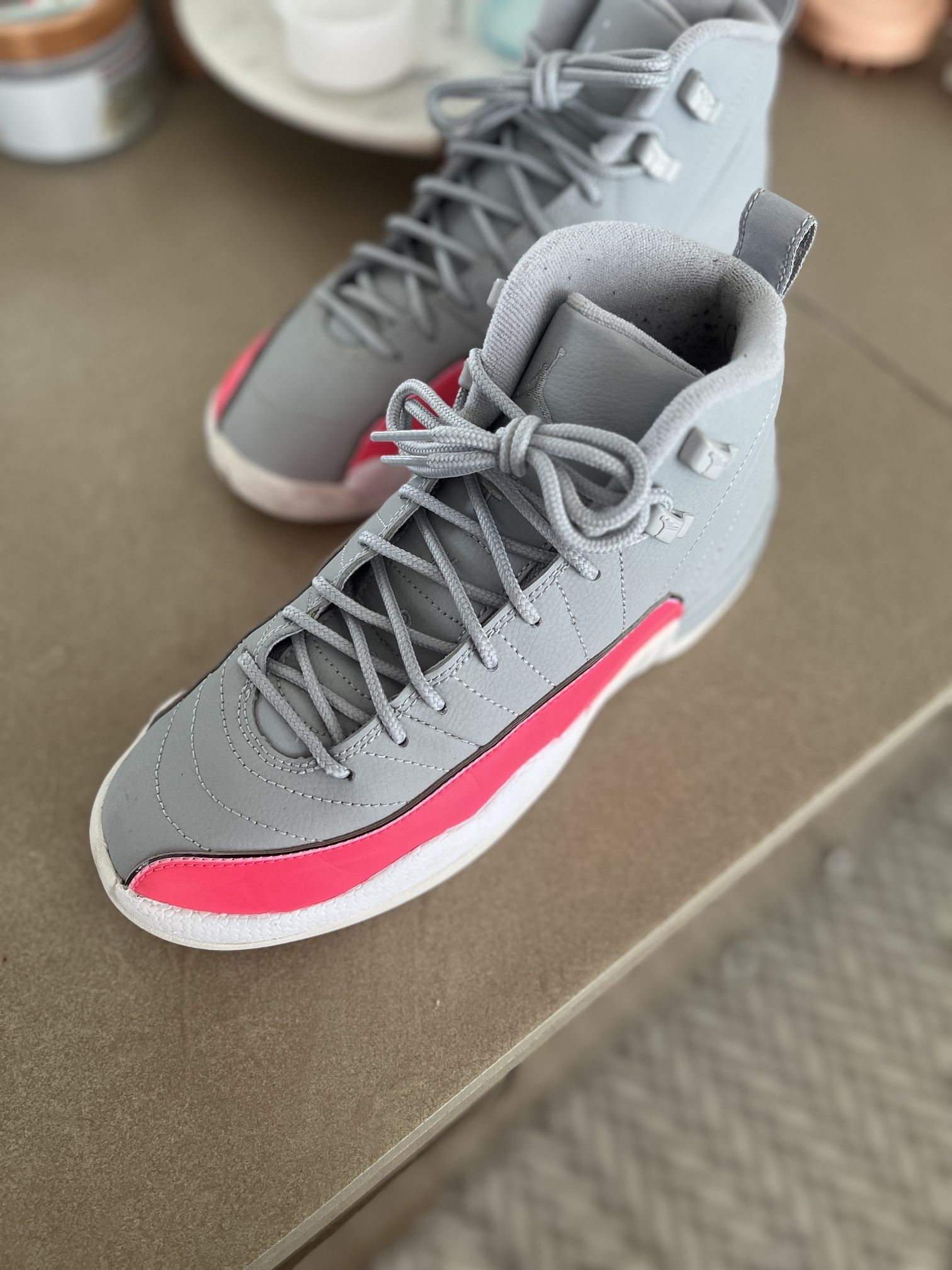 Jordan 12 Wolf Grey Size 6youth