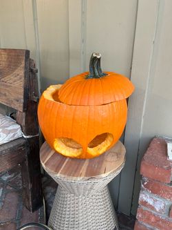 Carved Pumpkin for baby photoshoot