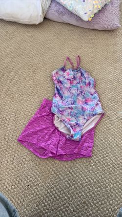 Cat and jack swim suit with shorts cover up , size 13/14
