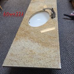 5ft Granite Counter Top sink.