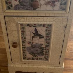 Mosaic Tile Decorated Small Cabinet 