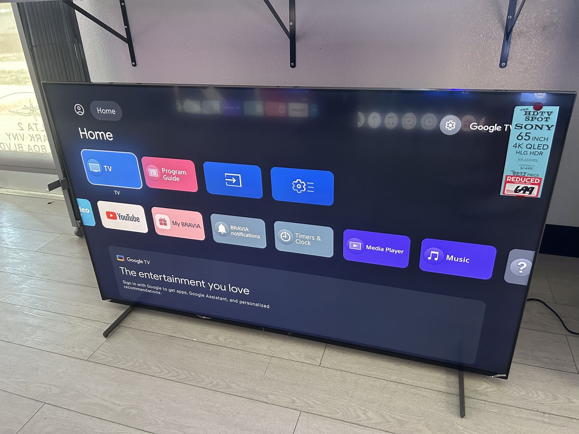 Sony 65 Inch 4K Ultra HD TV X9OL Series: BRAVIA XR Full Array