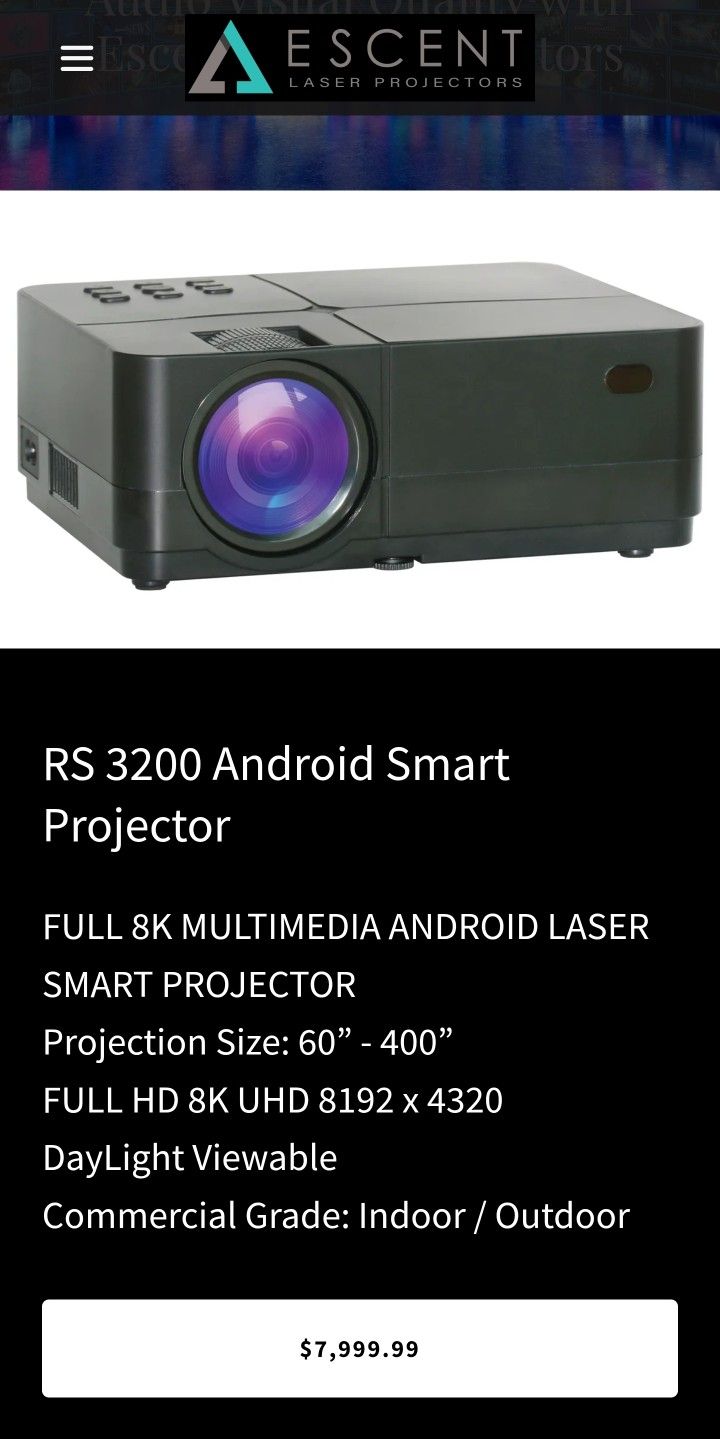 Smart Projector/Screen/Sound Bar