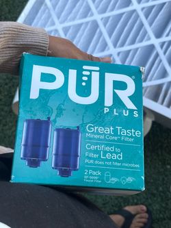 Water filter spare parts box for PUR Plus Mineral Core faucet (model RF-9999).