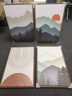 Modern Framed Wall Art – Large Mountain & Abstract Canvas Prints