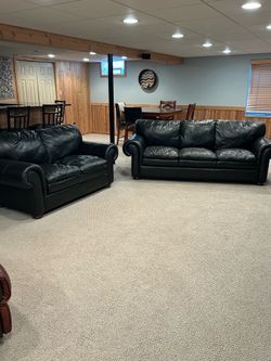 Leather Couch & Loveseat