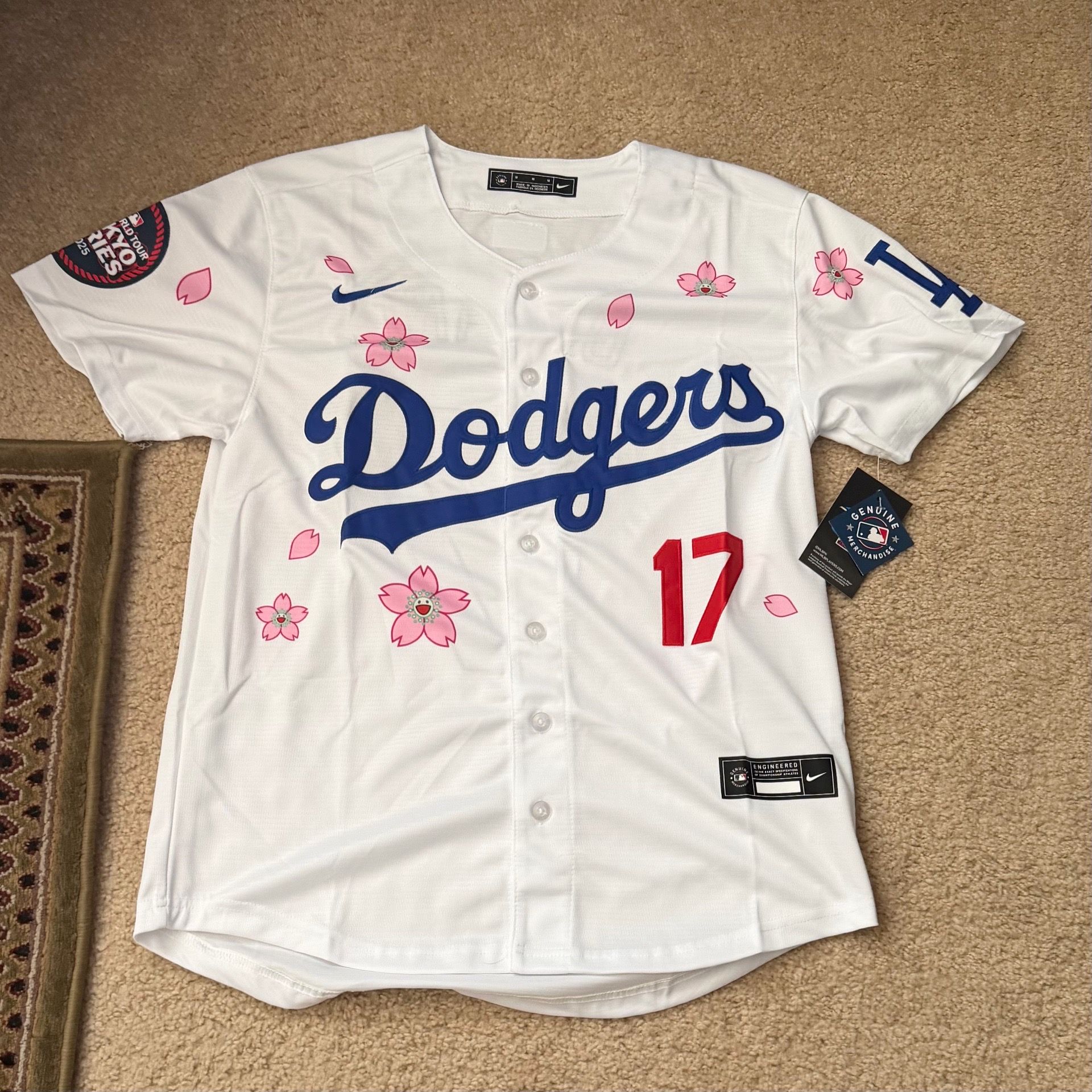 Brand New! Shohei Ohtani Los Angels Dodgers 2025 MLB World Tokyo Jersey Sz Large
