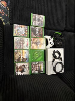 Xbox one S with controller and games