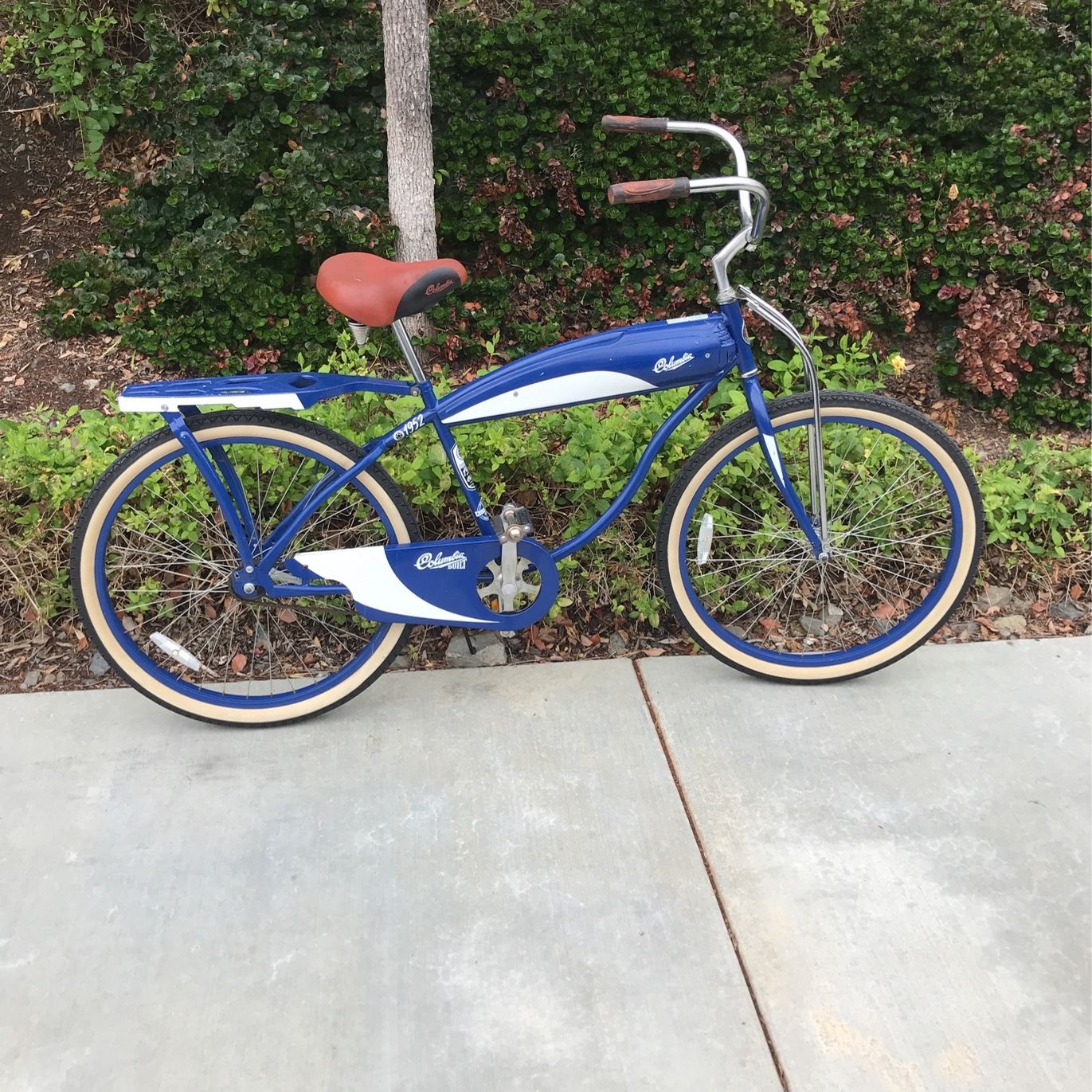 26” Columbia Built 1952 Mens Royal Blue Beach Cruiser for Sale in