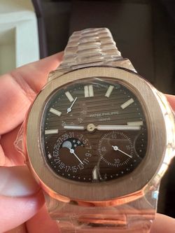 Rose gold watch