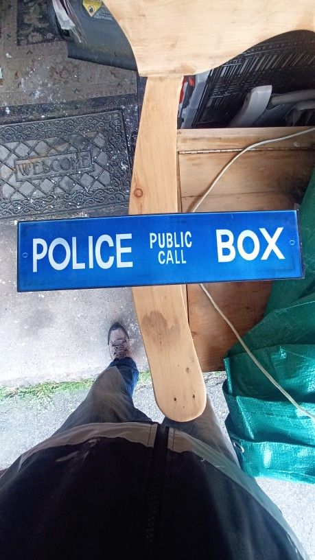 Police call box sign