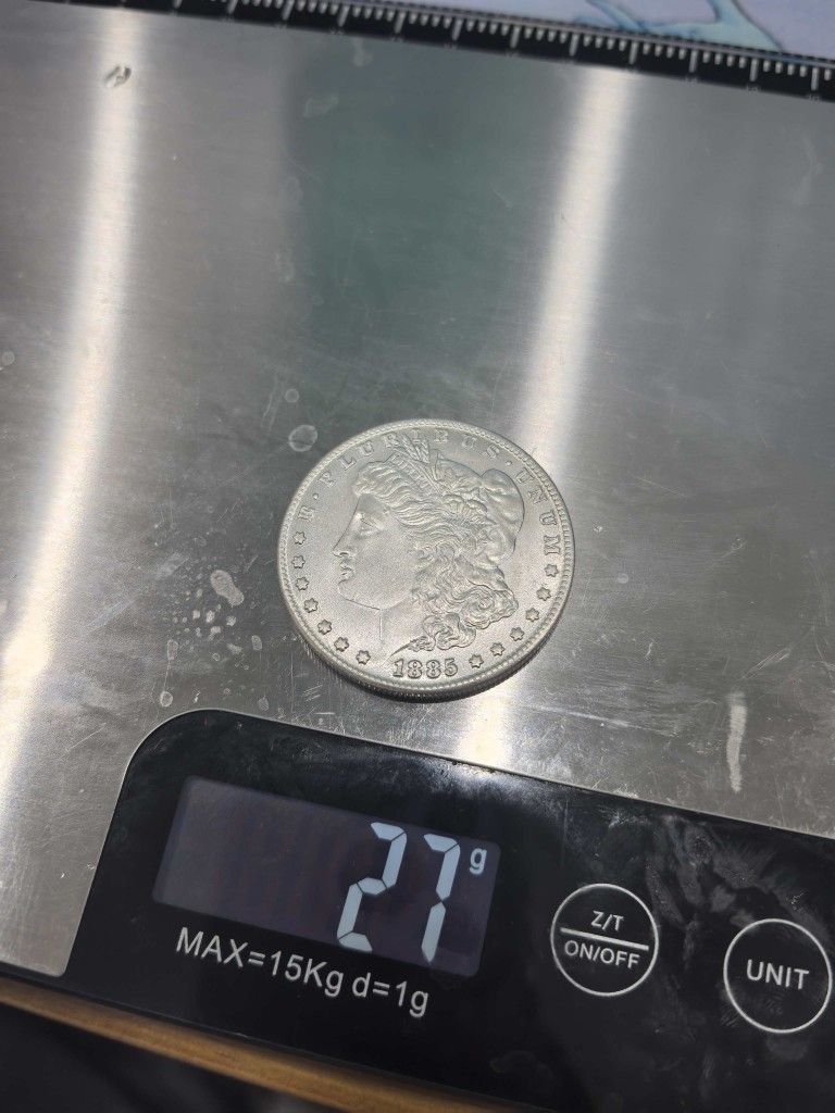1885 CC Morgan Dollar 1 USD silver coin