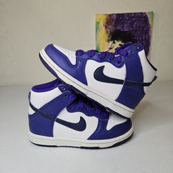Size 11c - Kids Purple Nike Dunks - $40