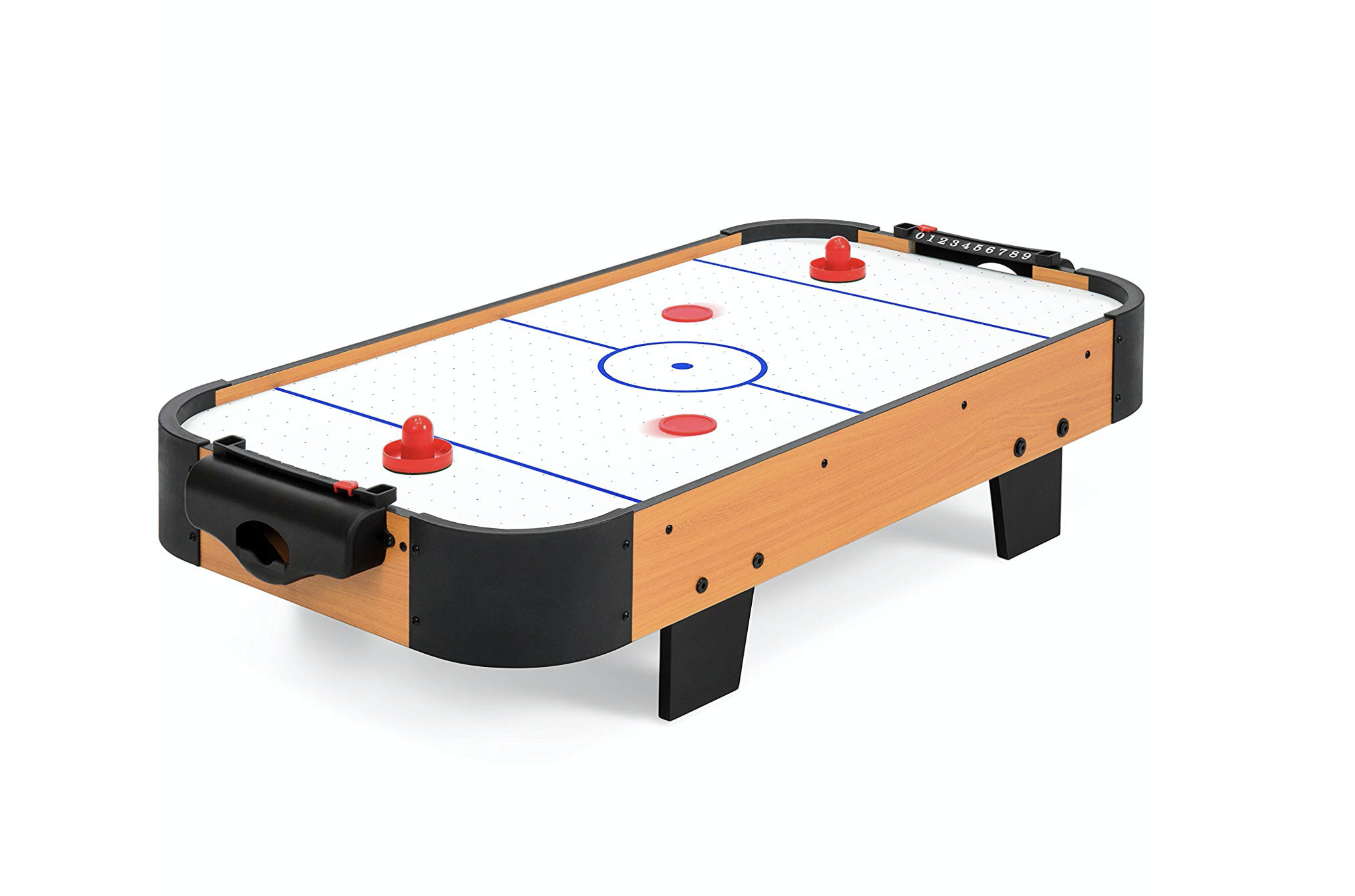 40in Air Hockey Table w/ Electric Fan Motor, 2 Strikers, Pucks - Multicolor - Best Choice Products